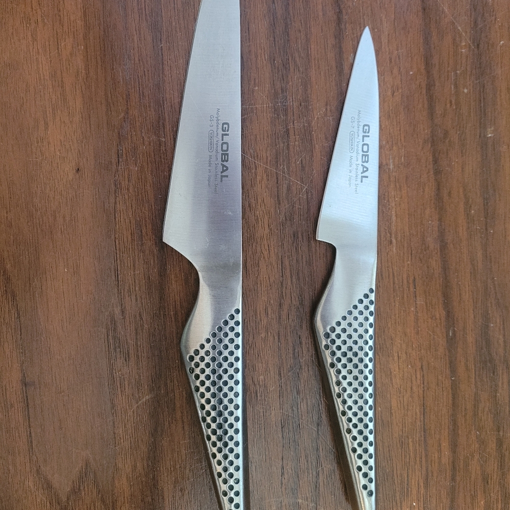 Global Classic 2pc Knife set GS-3 5" Chef GS-7 4.5"  Paring